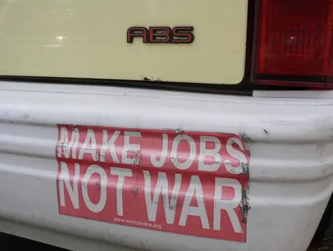Make jobs, not war 